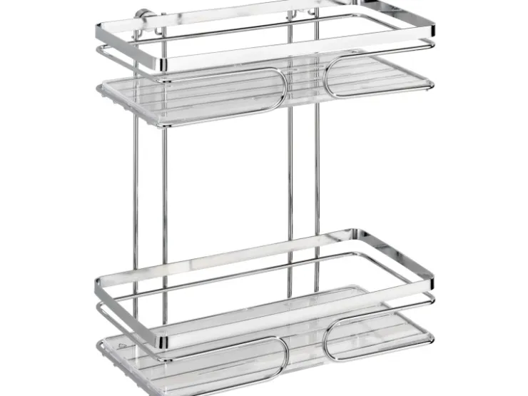 Wenko Wandablage Premium 2 Etagen Edelstahl Glänzend* Wandregale