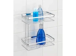 Wenko Wandablage Premium 2 Etagen Edelstahl Glänzend* Wandregale