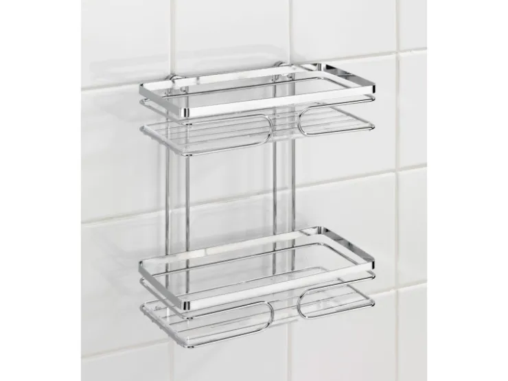 Wenko Wandablage Premium 2 Etagen Edelstahl Glänzend* Wandregale