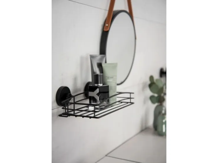 Wenko Wandablage Vacuum-Loc Schwarz
