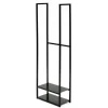 Westmann Stahl Kaminholzregal Porthos Schwarz 40x20x120 cm