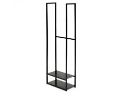 Westmann Stahl Kaminholzregal Porthos Schwarz 40x20x120 cm