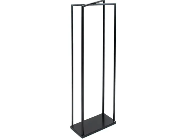 Westmann Stahl Kaminholzregal Xavier Schwarz 40x20x120 cm* Regale Schwarz|Holzregale