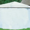 Promadino Wetterschutzumhang für Pavillon Rosenheim Weiß