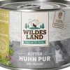 Wildes Land Katzen-Nassfutter Kitten Huhn Pur mit Distelöl 200 g