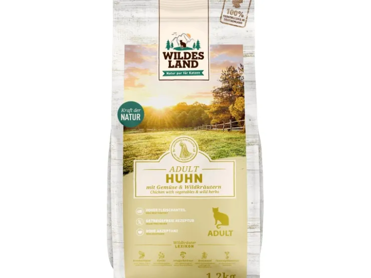Wildes Land Katzen-Trockenfutter Huhn 1,2 kg* Katzenbedarf
