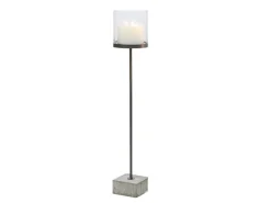 Windlicht auf Betonfuß in Anthrazit 103 cm