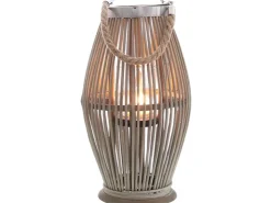 Windlicht Bambus Ø 23 cm x 50,5 cm Natur* Windlichter