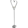 Windlicht Herz auf Betonfuß 140 cm* Windlichter