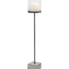 Windlicht mit Betonfuß 73 cm x 20 cm x 20 cm Anthrazit