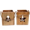 Windlicht Würfel aus Mangoholz 2-fach Sortiert 10 cm Holz* Windlichter