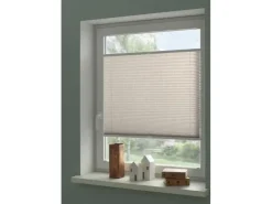 Wohnidee Plissee mit 2 Bedienschienen 50 cm x 130 cm