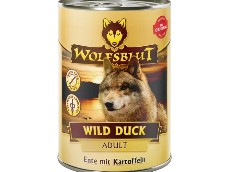 Wolfsblut Hunde-Nassfutter Wild Duck Adult Ente mit Kartoffeln 395 g* Hundebedarf