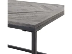 WOMO-DESIGN Design Beistelltisch 60 x 60 cm Handgefertigt Quadratisch Grau* Tische|Mosaik