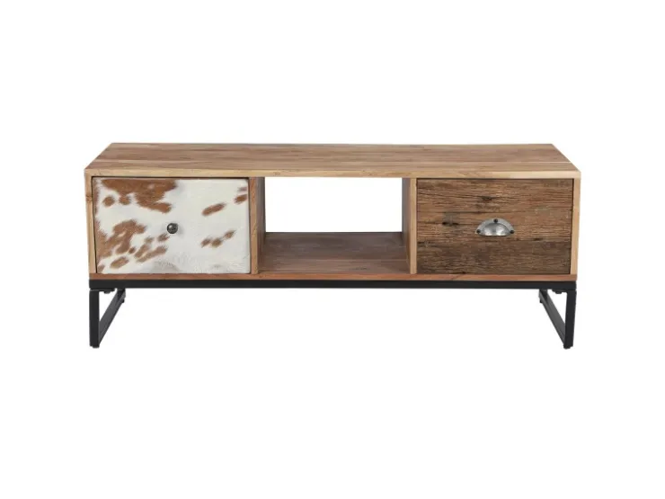 WOMO-DESIGN TV Lowboard Taipei 2 Schubladen 110x50 cm Handgefertigt Massivholz