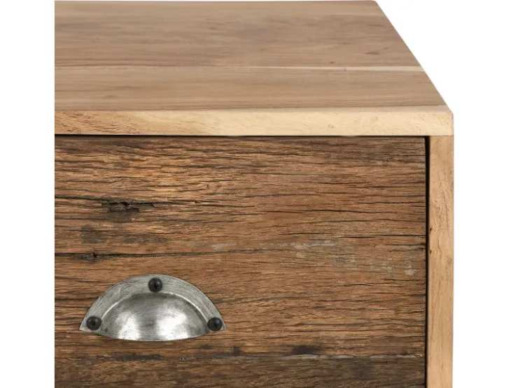 WOMO-DESIGN TV Lowboard Taipei 2 Schubladen 110x50 cm Handgefertigt Massivholz