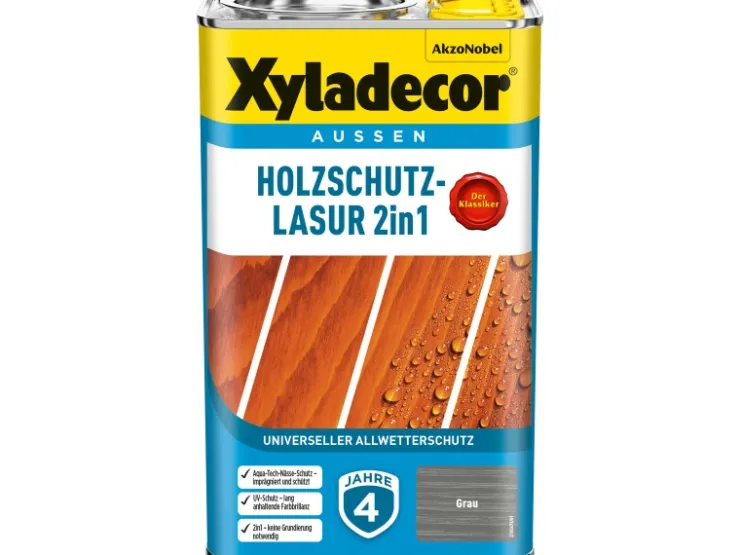 Xyladecor Holzschutz-Lasur 2in1 2,5 Liter