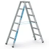 Zarges gebördelte Stehleiter, eloxiert Saferstep B 2x6 Stufen* Klapptritte