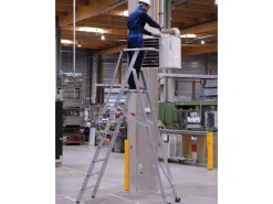 Zarges Stufenleiter ZAP Safemaster S mit Großer Plattform 2 Stufen* Klapptritte
