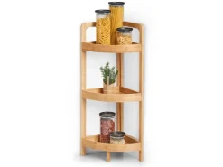 Zeller Eckregal Bambus 85 cm x 29 cm x 29 cm* Holzregale|Bücherregale