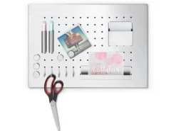 Zeller Memoboard mit Utensilien 50 cm x 35 cm x 1,5 cm Edelstahl