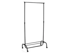 Zeller Rollkleiderständer Metall/Kunststoff 86 x 43 x 108-175 cm Schwarz* Garderoben