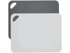 Zeller Schneidematten-Set Kunststoff 2-teilig 29 cm x 38 cm Anthrazit/Grau