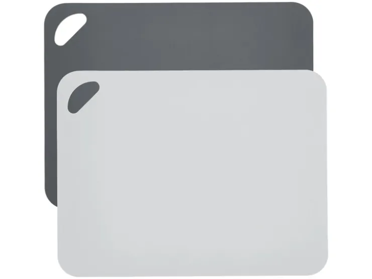 Zeller Schneidematten-Set Kunststoff 2-teilig 29 cm x 38 cm Anthrazit/Grau