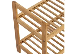 Zeller Schuhregal mit 2 Ablagen Bambus 70 cm x 26 cm x 40 cm* Weitere Regale