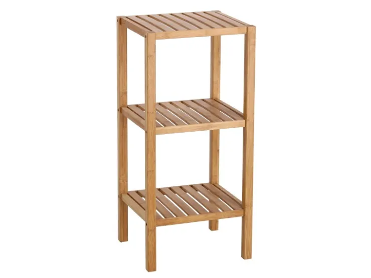 Zeller Standregal mit 3 Ablagen 37 cm x 33 cm x 80 cm Bambus* Weitere Regale