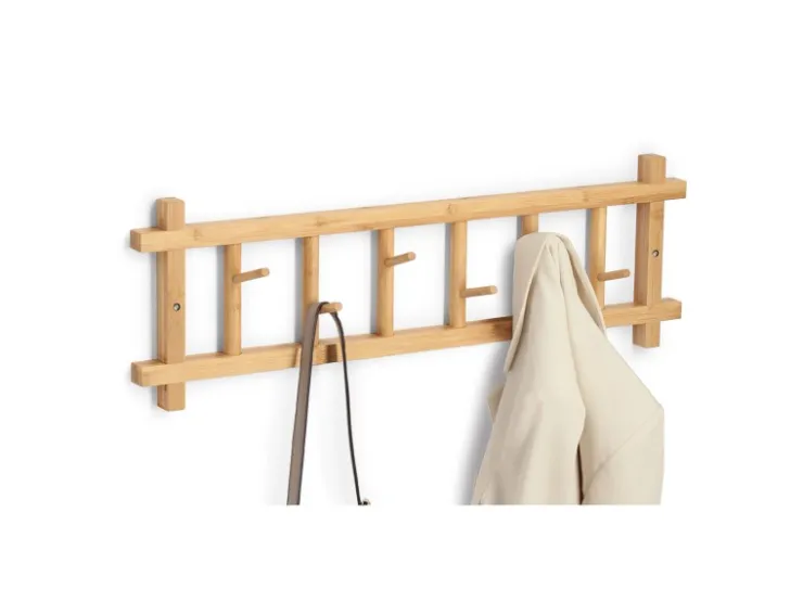 Zeller Wandgarderobe Bambus 68 cm x 2,5 cm x 22 cm