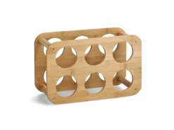 Zeller Weinregal Bambus für 6 Flaschen 16 cm x 24 cm x 38 cm Natur
