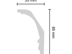 Decosa Zierprofil Giuseppina Weiß 5,5 cm x 200 cm* Deckenplatten